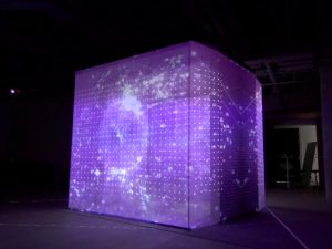 Clestra Cube video mapping